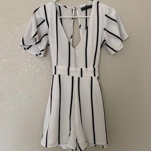Pinstripe Romper